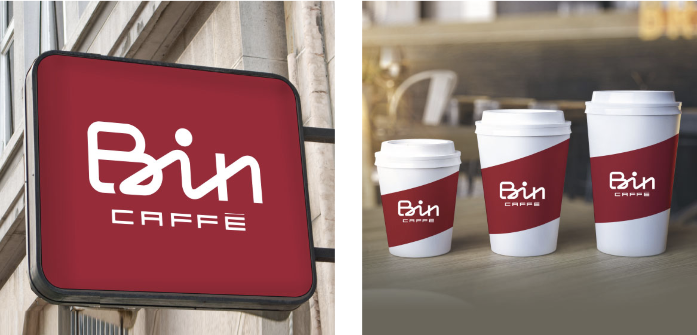 Raineri Bin logo coffee billboard