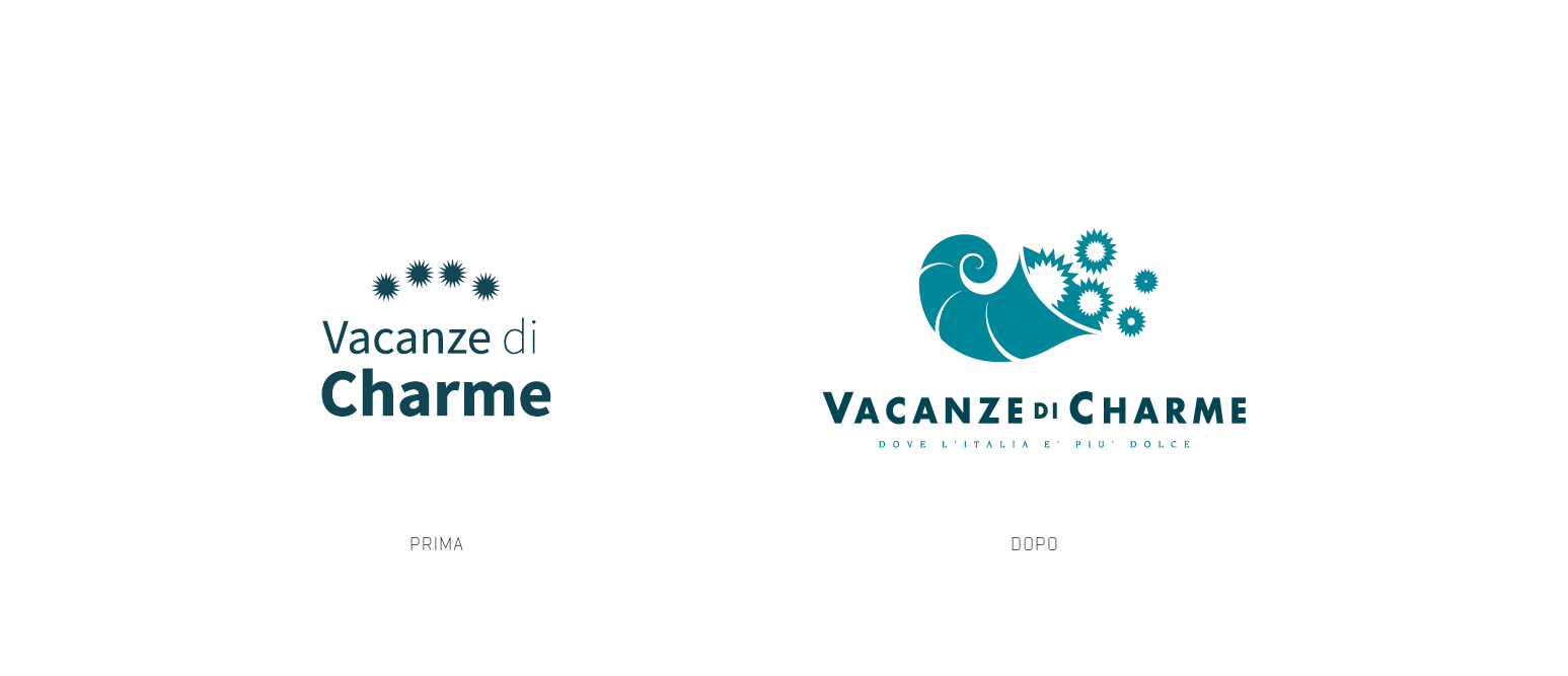 Raineri Vacanze di Charme logo rebranding